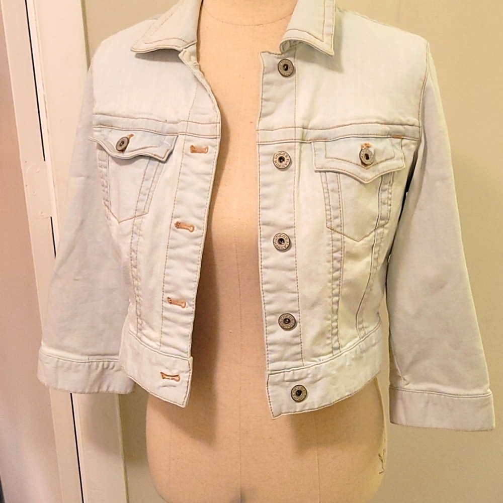 Chico's Light Blue Jean Jacket